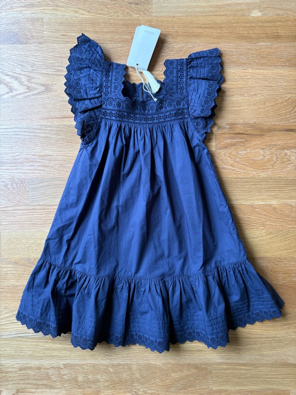 Doen Lily Kids Dress in Adriatic Blue / 2Y